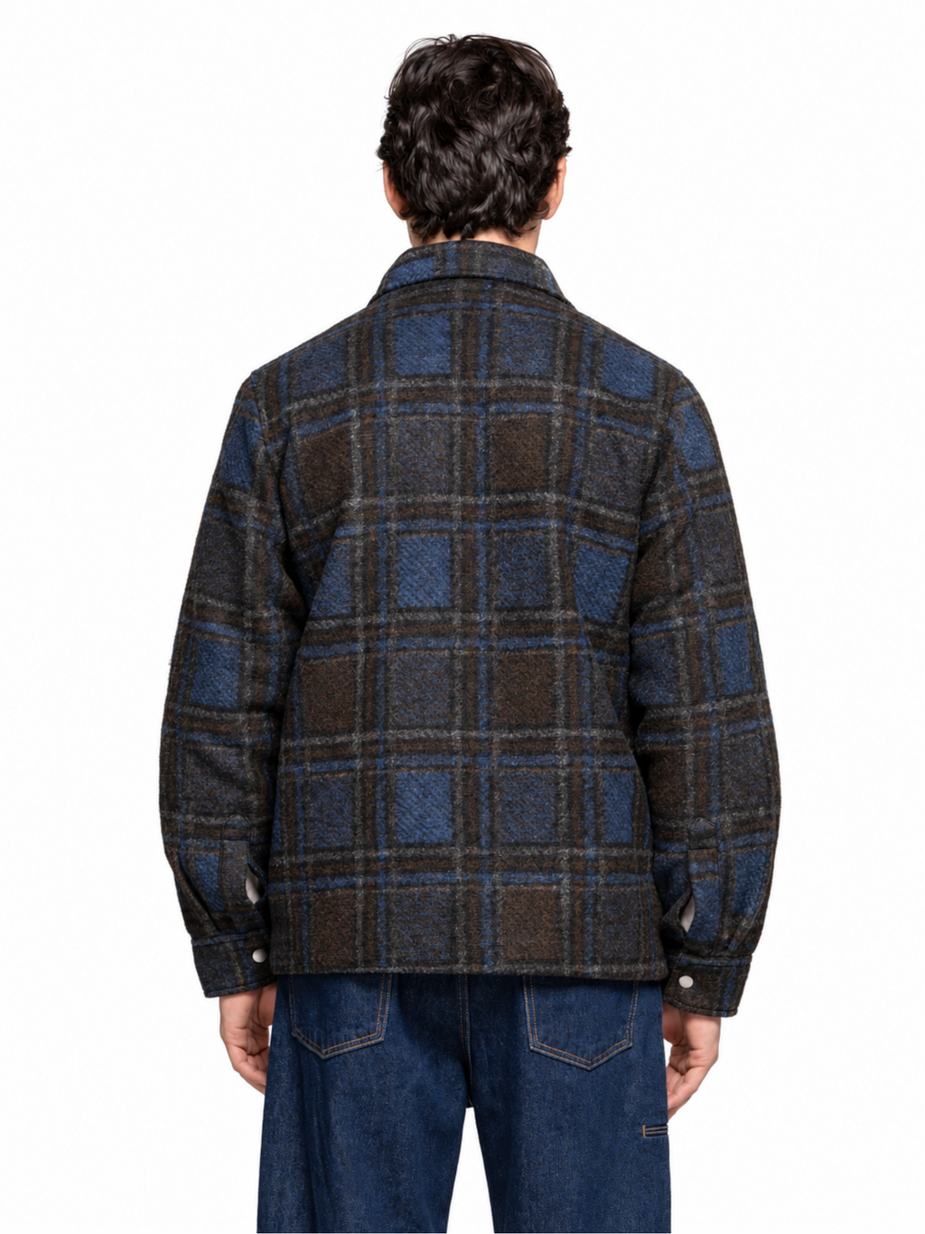 Giubbotto Block Eleven Marrone check 04BL262730 MARRONE BLOCK ELEVEN 