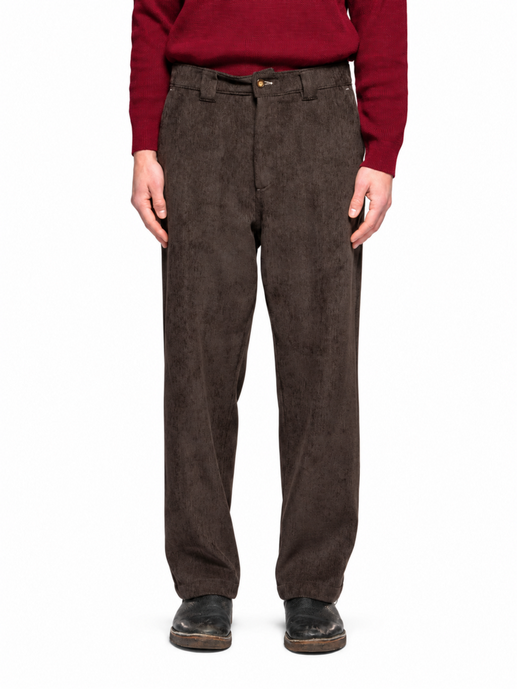 Pantalone Block Eleven Moro a palazzo 05BL2661162 MORO BLOCK ELEVEN 