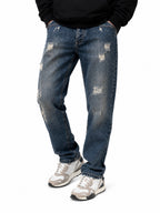 Jeans Block Eleven Medium Blue Denim cropped 46BLK21630 MEDIUM BLUE DENIM BLOCK ELEVEN 