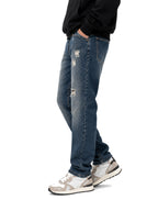 Jeans Block Eleven Medium Blue Denim cropped 46BLK21630 MEDIUM BLUE DENIM BLOCK ELEVEN 