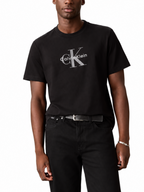 T-shirt Calvin Klein Nero Monologo LV04RB862G UB1 CALVIN KLEIN 