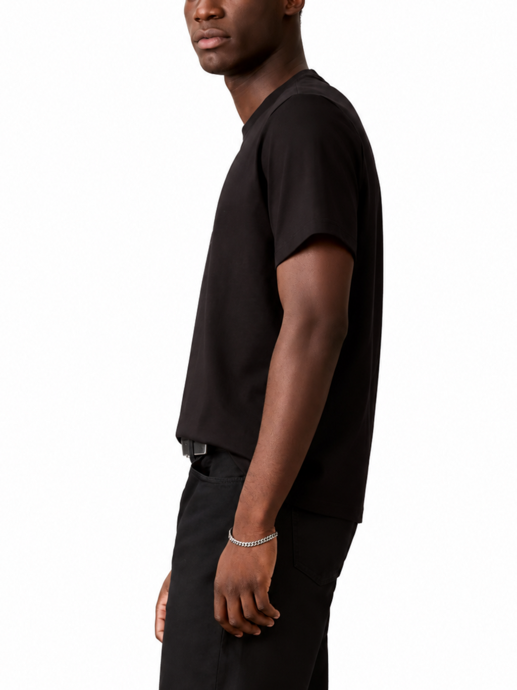 T-shirt Calvin Klein Nero Monologo LV04RB862G UB1 CALVIN KLEIN 