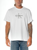 T-shirt Calvin Klein Bianco Monologo LV04RB862G YAA CALVIN KLEIN 