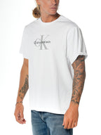 T-shirt Calvin Klein Bianco Monologo LV04RB862G YAA CALVIN KLEIN 