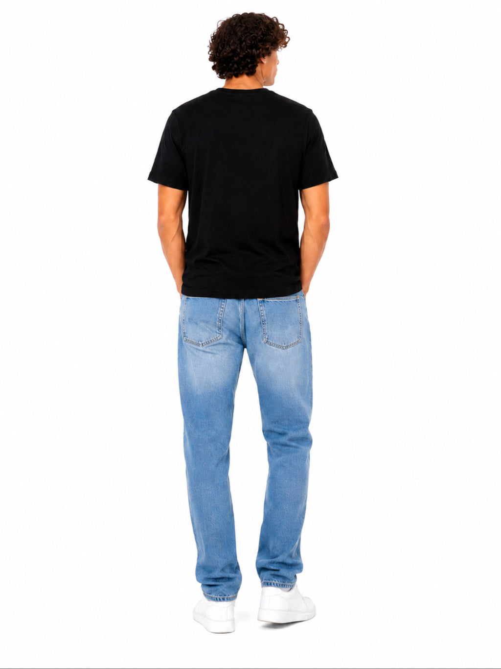 T-shirt Calvin Klein Nero Monologo LV04RB866G UB1 CALVIN KLEIN 