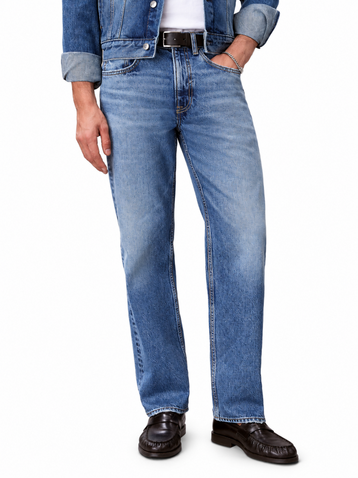 Jeans Calvin Klein Blue Denim 90S Straight LV04RF725G WE9 CALVIN KLEIN 