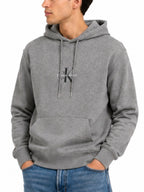Felpa Calvin Klein monologo Grigio con cappuccio LV04RG279G P7E CALVIN KLEIN 