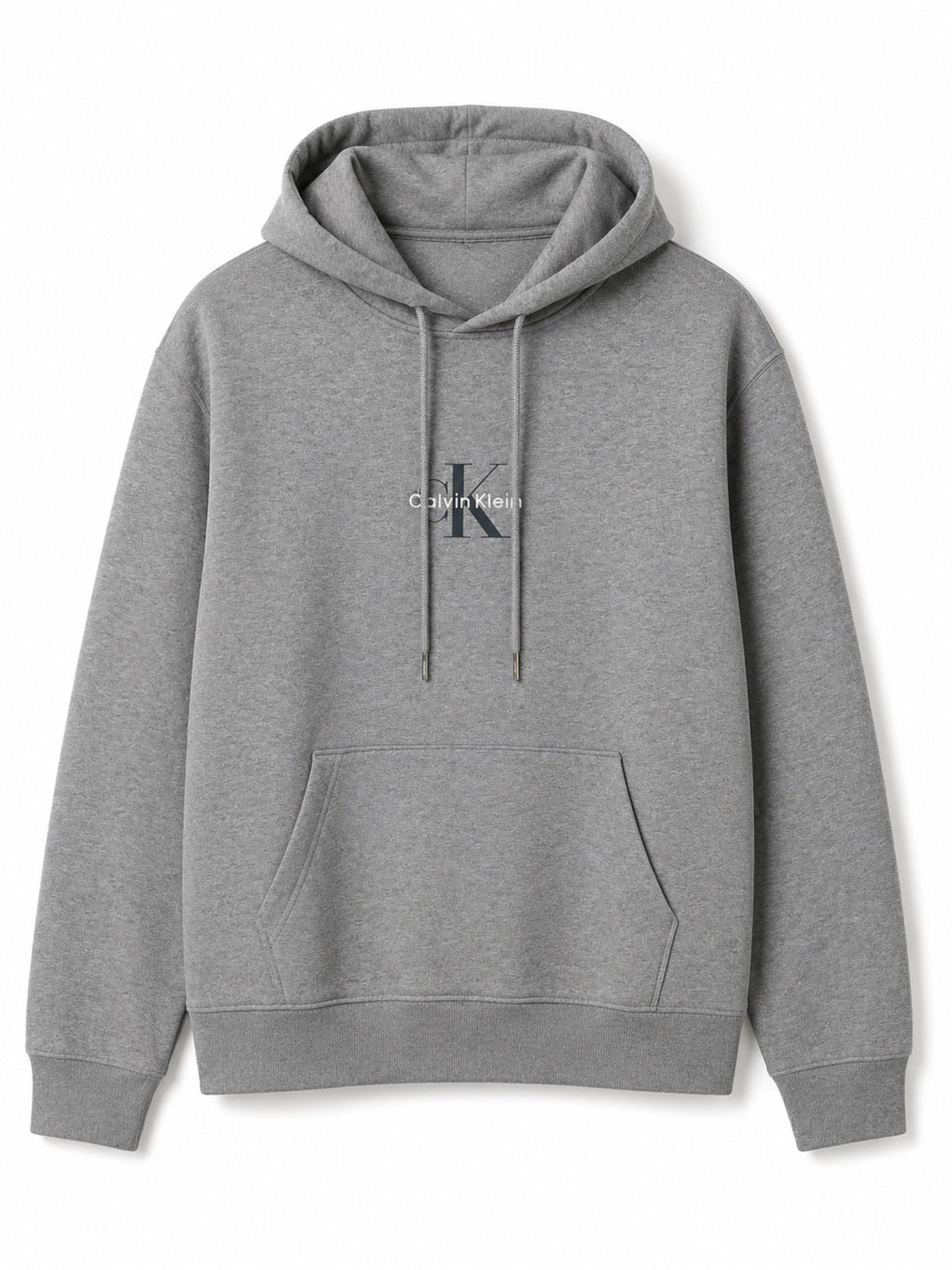 Felpa Calvin Klein monologo Grigio con cappuccio LV04RG279G P7E CALVIN KLEIN 