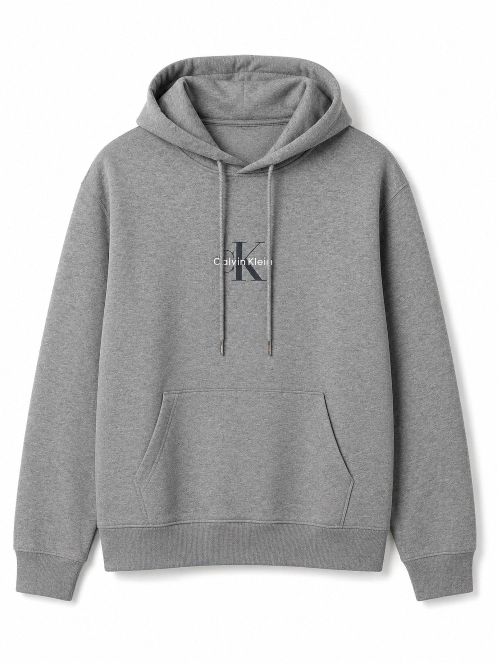 Felpa Calvin Klein monologo Grigio con cappuccio LV04RG279G P7E CALVIN KLEIN 