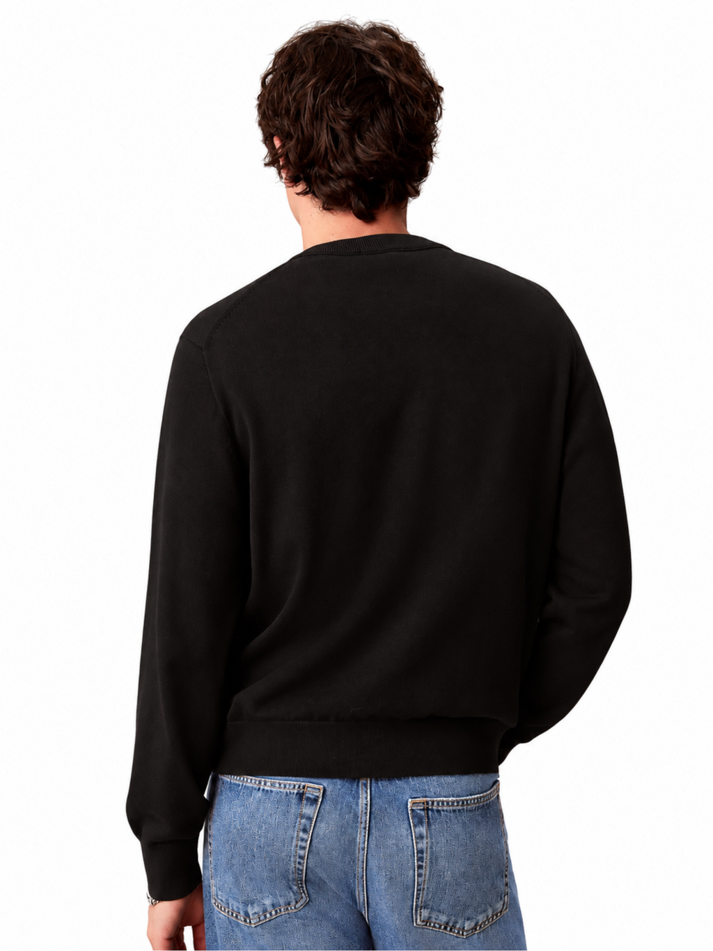 Maglia Calvin Klein Nero Logo LV04RH320G UB1 CALVIN KLEIN 