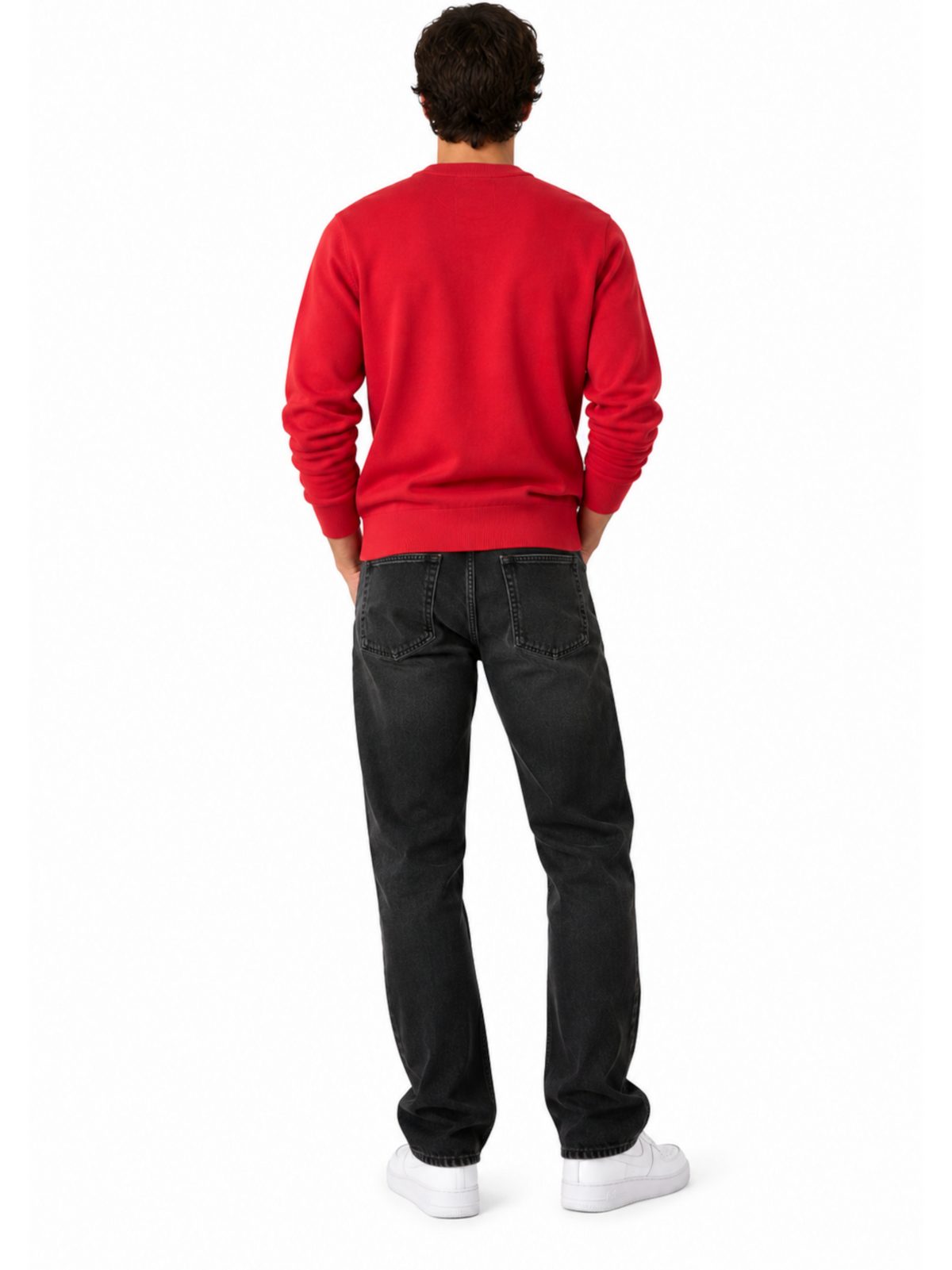 Maglia Calvin Klein Rosso Crew logo LV04RH325G 9HU CALVIN KLEIN 
