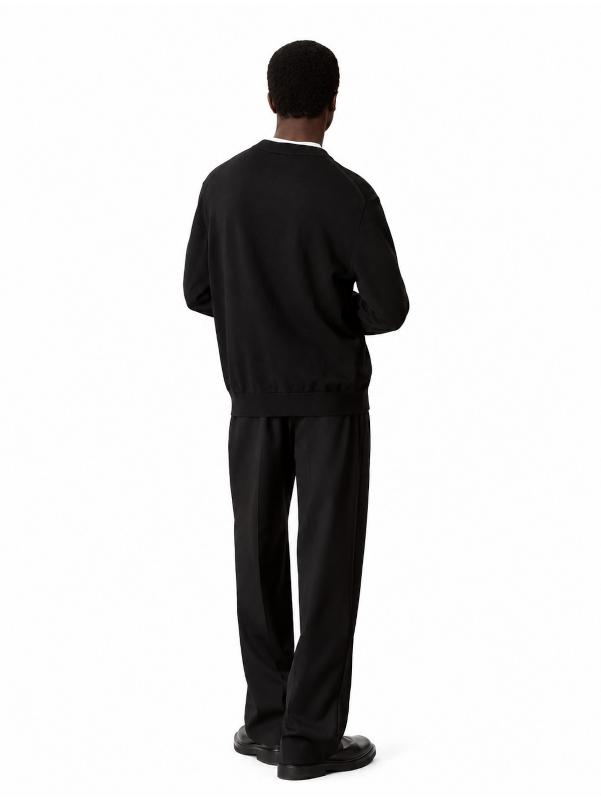 Maglia Calvin Klein Nero Crew logo LV04RH325G UB1 CALVIN KLEIN 