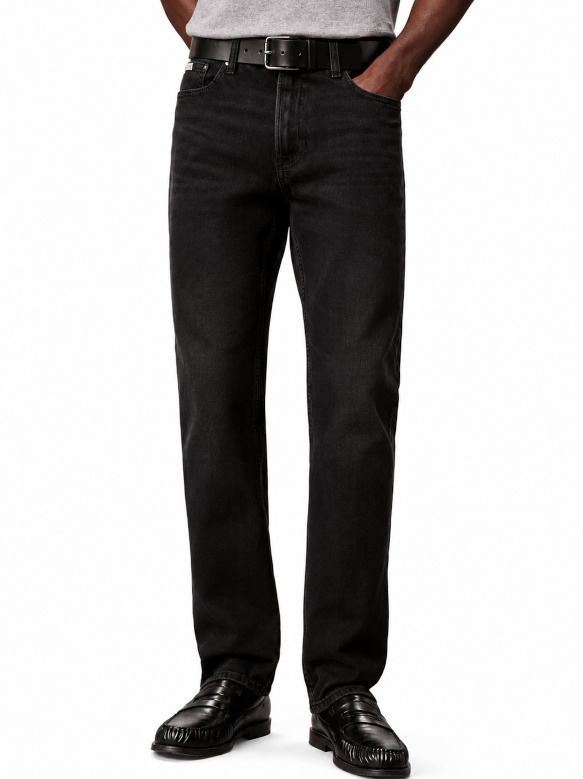 Jeans Calvin Klein Slim Nero LV04RH706G 7ZW CALVIN KLEIN 