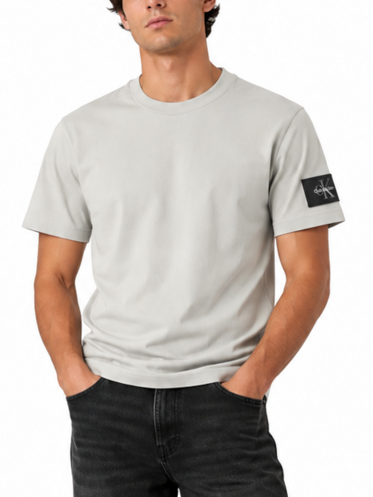 T-shirt Calvin Klein Beige Badge LV04RJ206G PDJ CALVIN KLEIN 