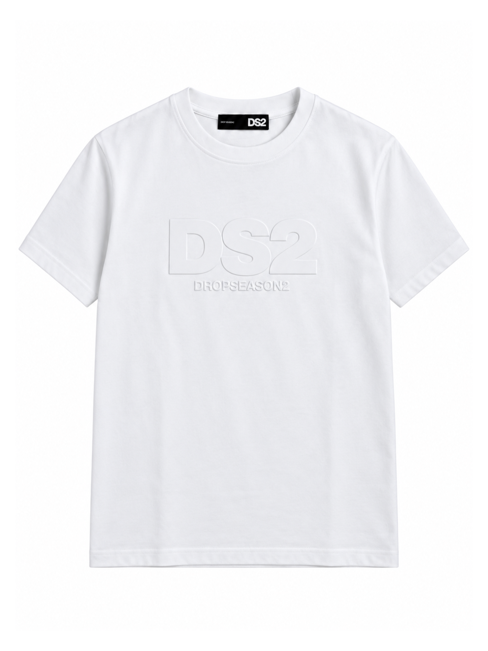 T-shirt DS2 Bianco logo rilievo F62A304 BIANCO DS2 