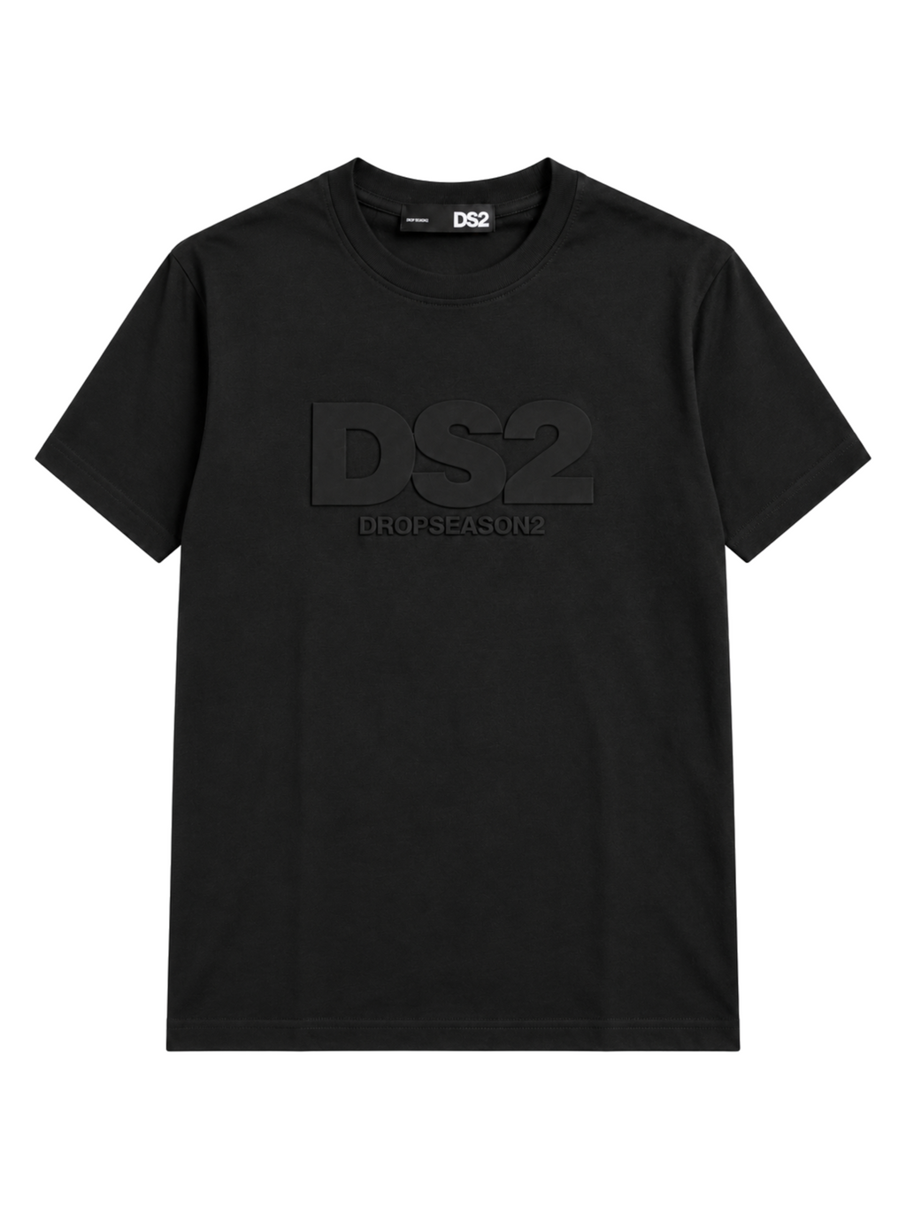 T-shirt DS2 Nero logo rilievo F62A304 NERO DS2 