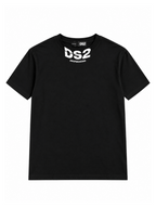 T-shirt DS2 Nero logo collo F62A389 NERO DS2 