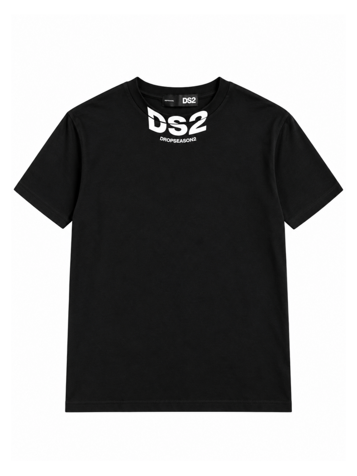 T-shirt DS2 Nero logo collo F62A389 NERO DS2 
