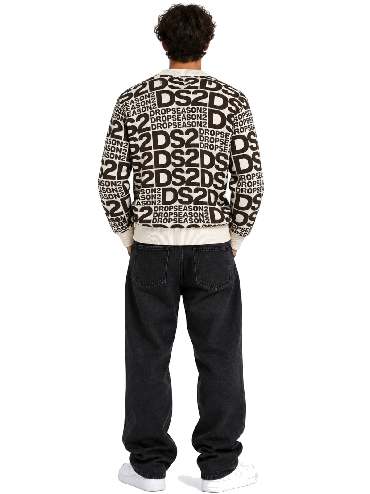 Maglia DS2 Crema multilogo F62A439 CREMA DS2 