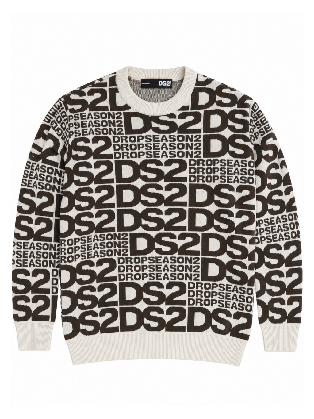 Maglia DS2 Crema multilogo F62A439 CREMA DS2 