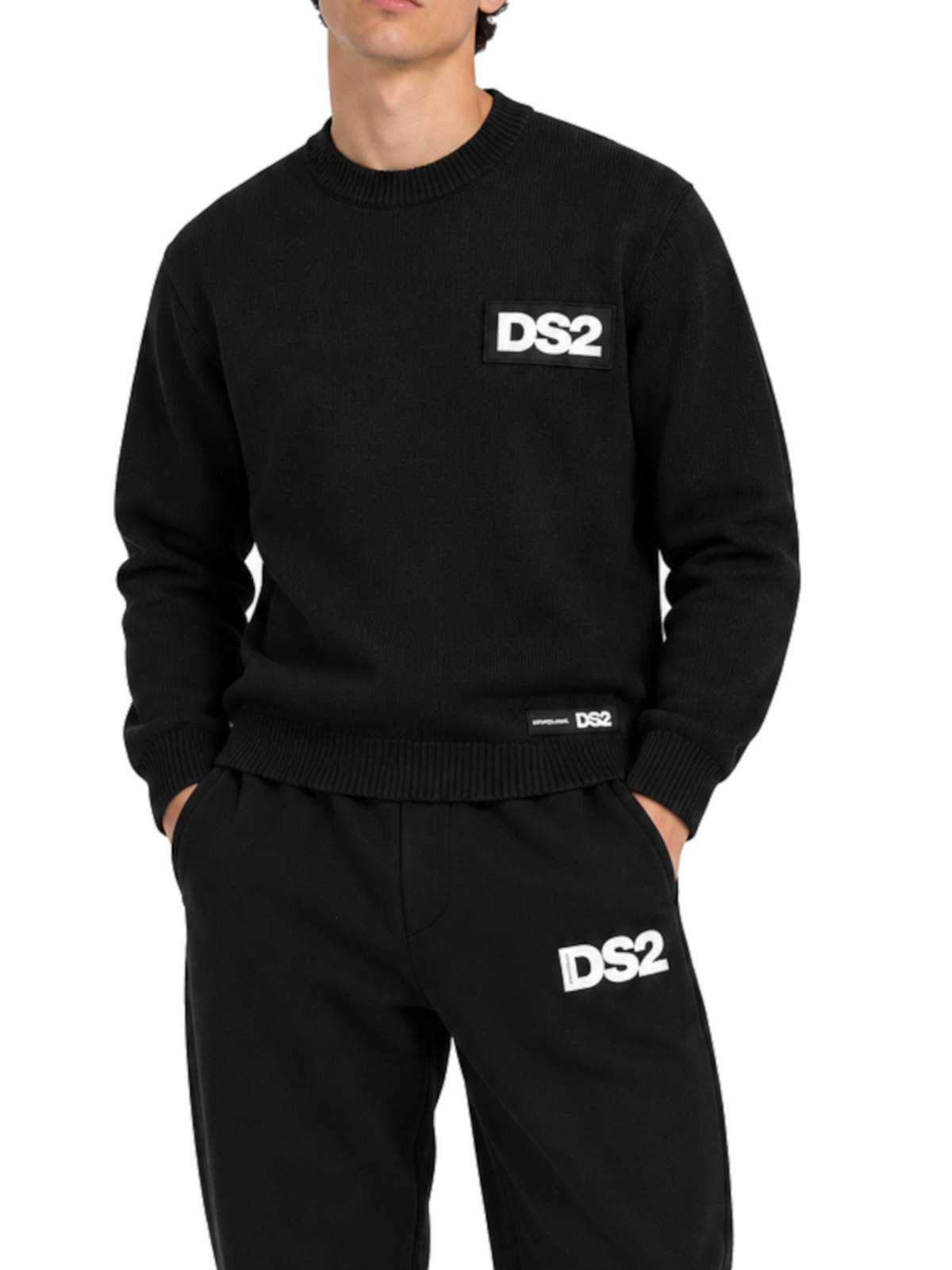 Maglia DS2 Nero logo patch F62A440 NERO DS2 