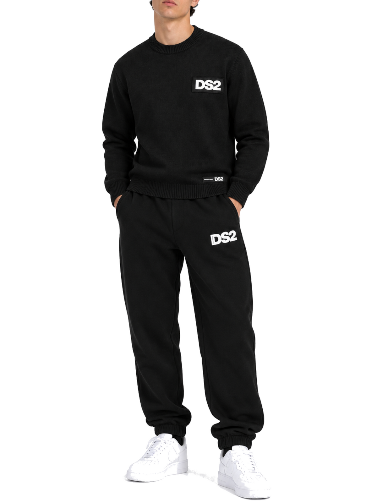 Maglia DS2 Nero logo patch F62A440 NERO DS2 