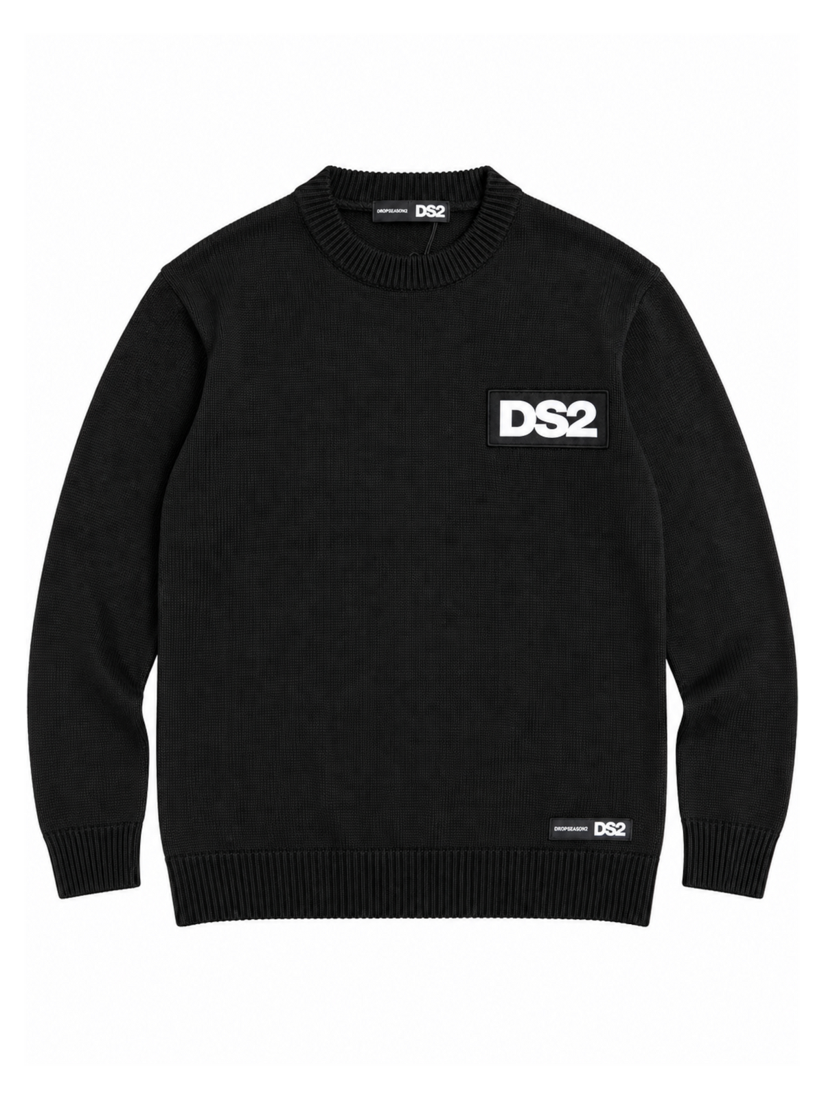 Maglia DS2 Nero logo patch F62A440 NERO DS2 