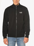 Felpa Emporio Armani Nero train core con zip 8NPM36 1200 EA7 