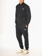 Felpa Emporio Armani Nero train core con zip 8NPM36 1200 EA7 