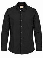 Camicia Gianni Lupo Nero basic elasticizzata GL070DA BLACK GIANNI LUPO 