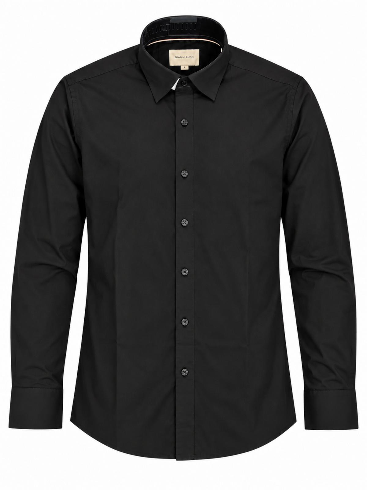 Camicia Gianni Lupo Nero basic elasticizzata GL070DA BLACK GIANNI LUPO 