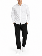 Camicia Gianni Lupo Bianco basic elasticizzata GL070DA WHITE GIANNI LUPO 