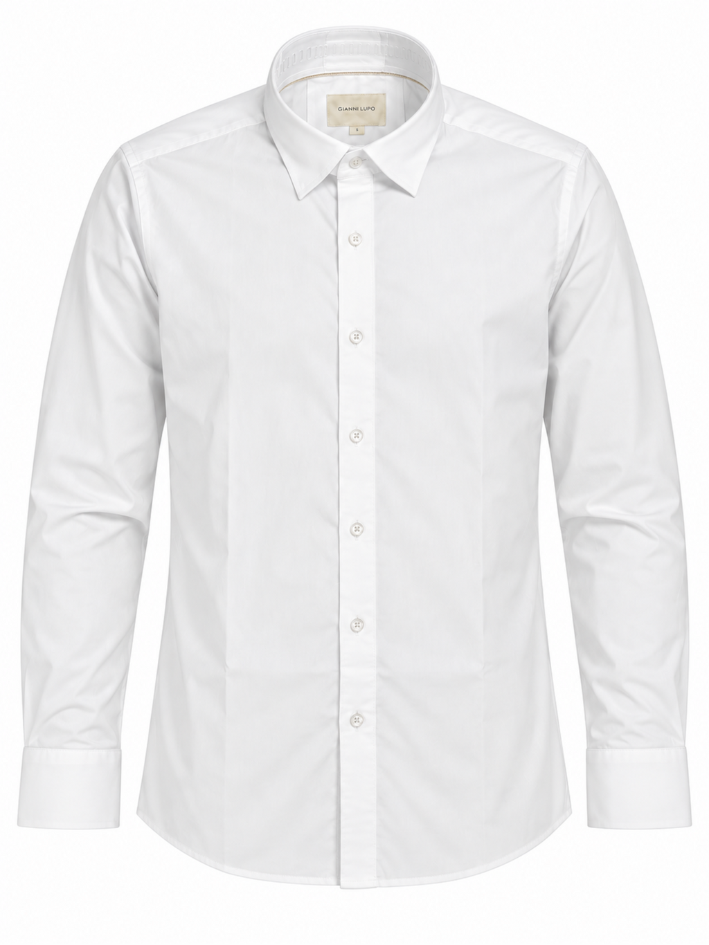 Camicia Gianni Lupo Bianco basic elasticizzata GL070DA WHITE GIANNI LUPO 