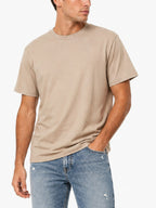 T-shirt Gianni Lupo Basic Beige a manica corta GL1078 CAMEL GIANNI LUPO 