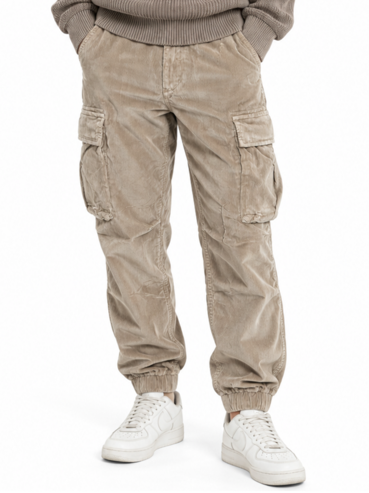 Pantalone Gianni Lupo Beige cargo in velluto GL2557 CAMEL GIANNI LUPO 