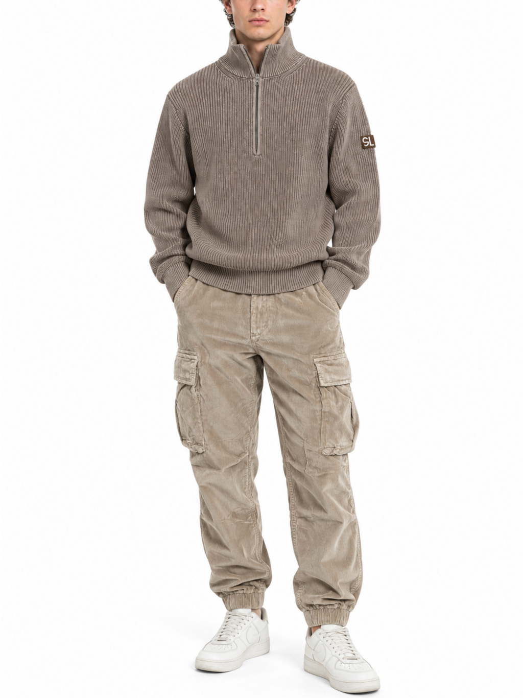 Pantalone Gianni Lupo Beige cargo in velluto GL2557 CAMEL GIANNI LUPO 