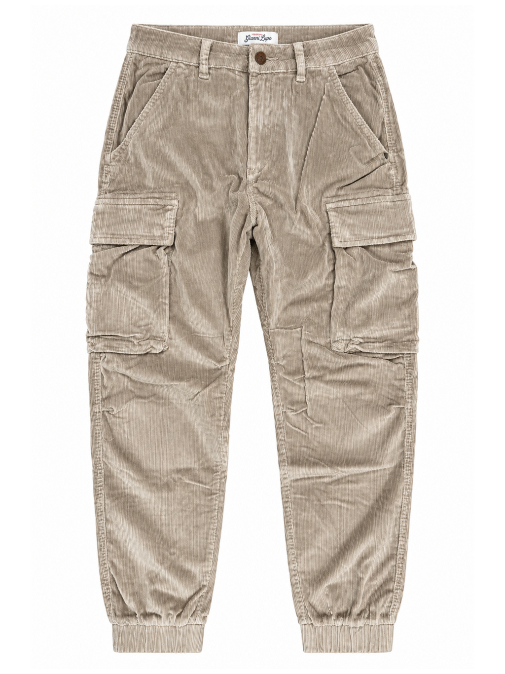 Pantalone Gianni Lupo Beige cargo in velluto GL2557 CAMEL GIANNI LUPO 