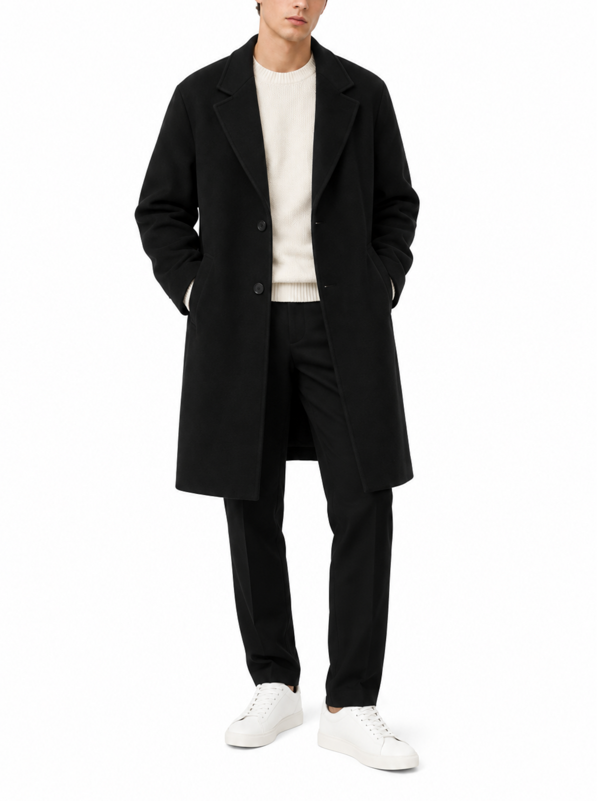 Cappotto Gianni Lupo Nero over GL3017TR NERO GIANNI LUPO 