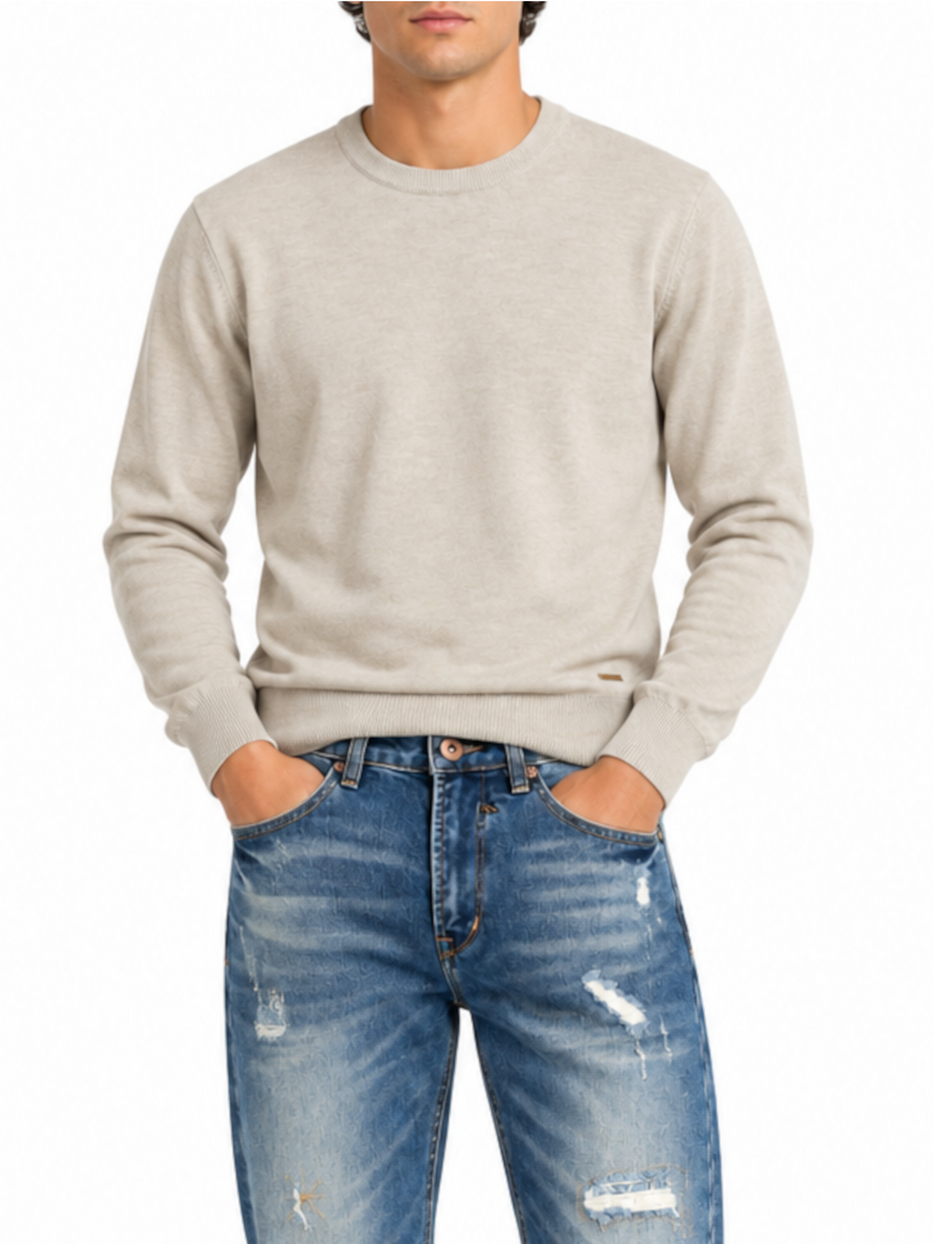 Maglia Gianni Lupo Beige viscosa GL33398 CAMEL GIANNI LUPO 