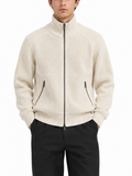 Cardigan Gianni Lupo Panna zip e tasche GL35051 PANNA GIANNI LUPO 