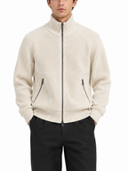 Cardigan Gianni Lupo Panna zip e tasche GL35051 PANNA GIANNI LUPO 