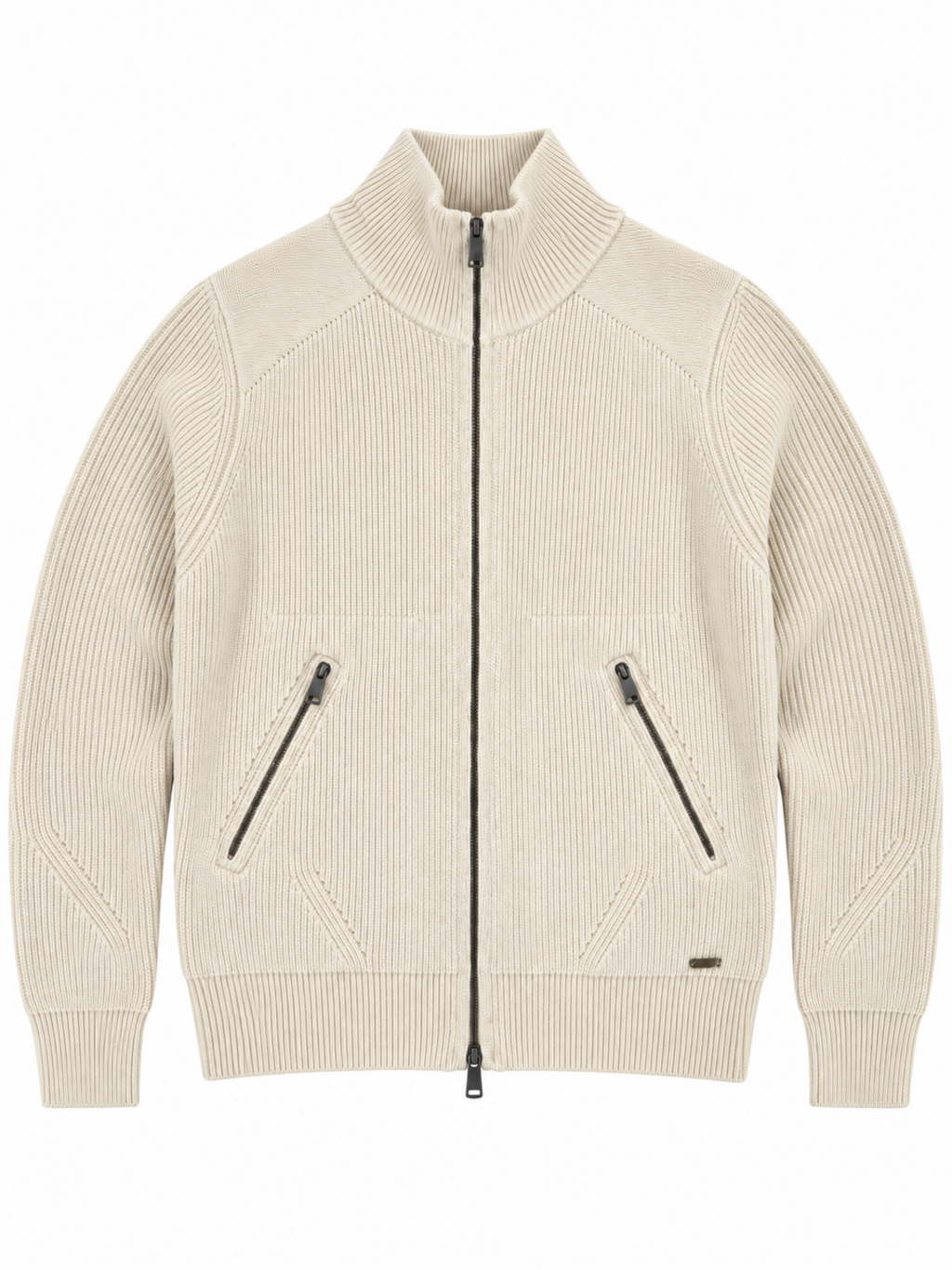 Cardigan Gianni Lupo Panna zip e tasche GL35051 PANNA GIANNI LUPO 