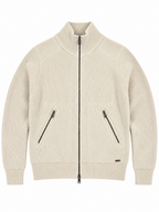 Cardigan Gianni Lupo Panna zip e tasche GL35051 PANNA GIANNI LUPO 