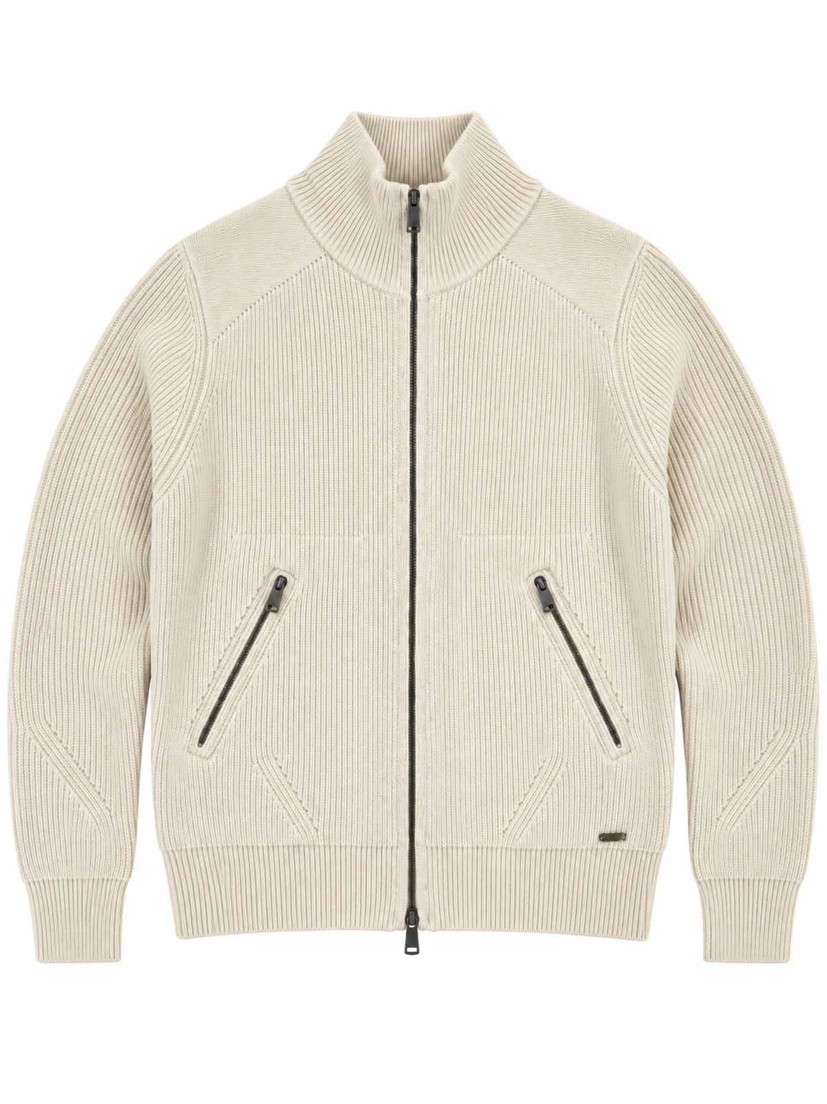 Cardigan Gianni Lupo Panna zip e tasche GL35051 PANNA GIANNI LUPO 