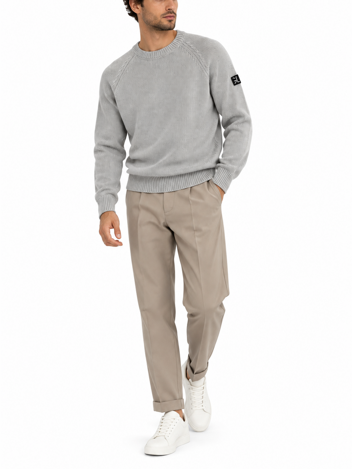 Maglia Gianni Lupo Ghiaccio misto lana GL35052 ICE GIANNI LUPO 