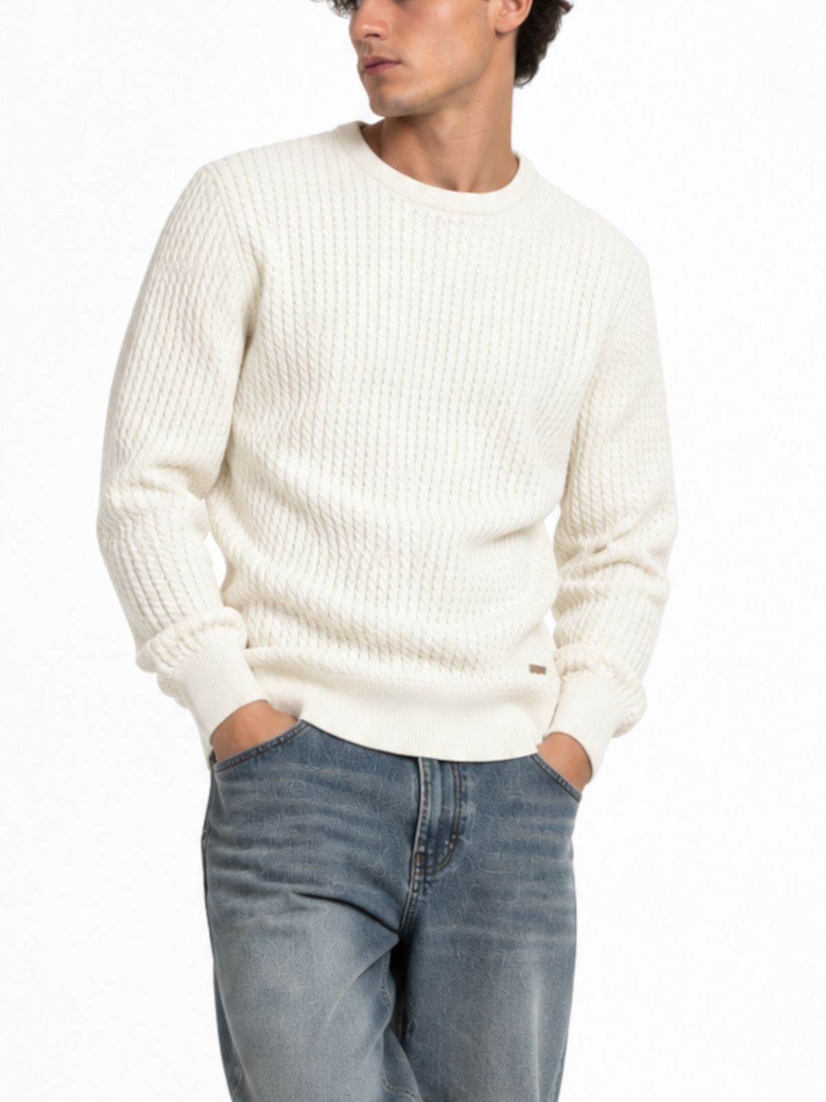 Maglia Gianni Lupo Panna lavorata GL35071 PANNA GIANNI LUPO 
