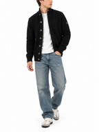 Cardigan Gianni Lupo Nero bottoni e zip GL35080 NERO GIANNI LUPO 