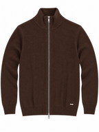 Cardigan Gianni Lupo Marrone a coste GL35152 COFFEE GIANNI LUPO 