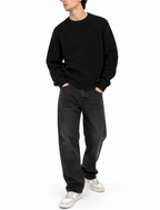 Maglia Gianni Lupo Nero a costine GL35230 NERO GIANNI LUPO 