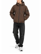 Giubbotto Gianni Lupo Marrone con cappuccio GL5069BD COFFE GIANNI LUPO 